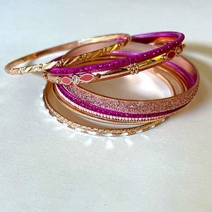 Rose Gold Bangle Bracelets
